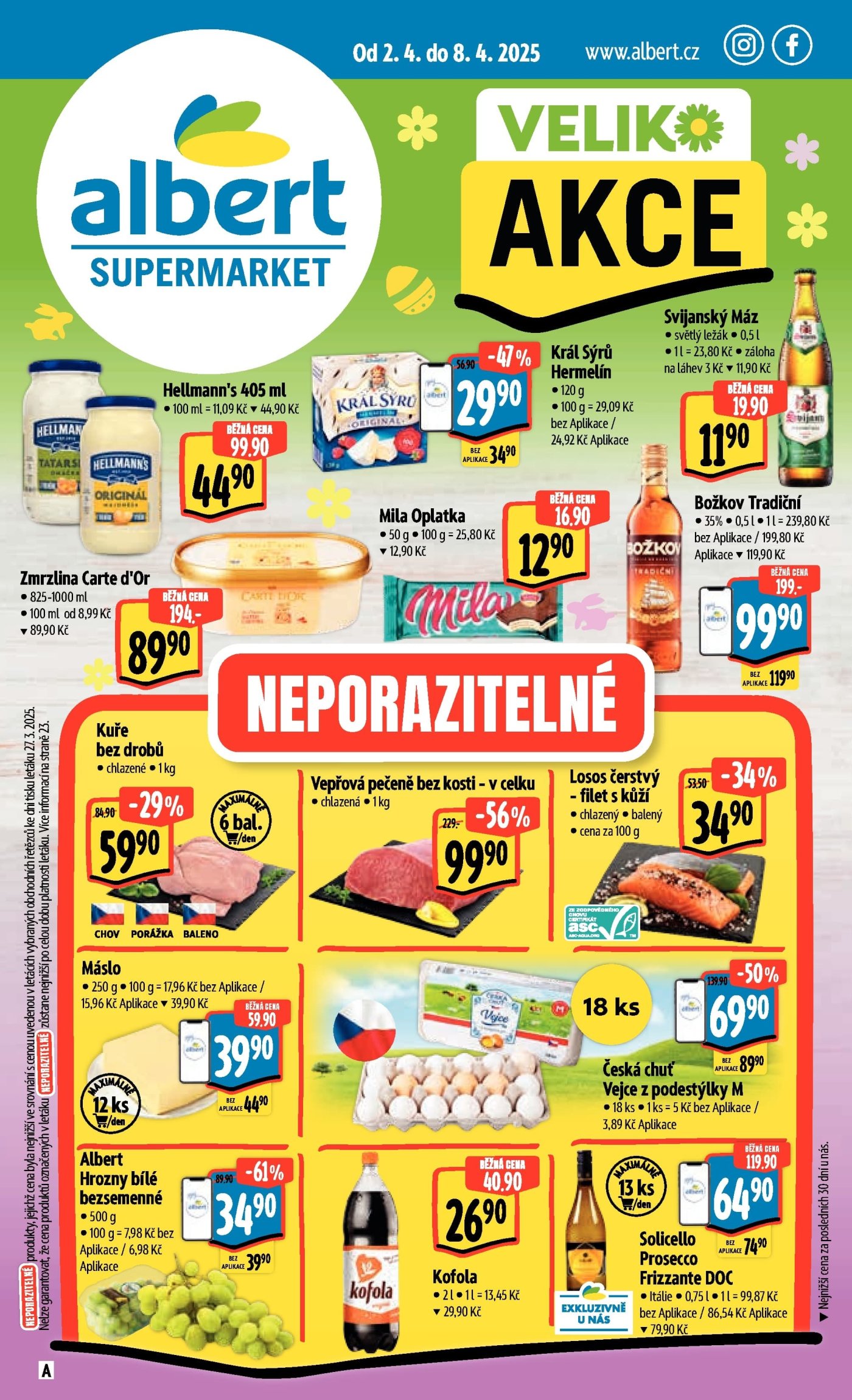 Akční leták týdne Albert, platný od 2. 4. do 8. 4.