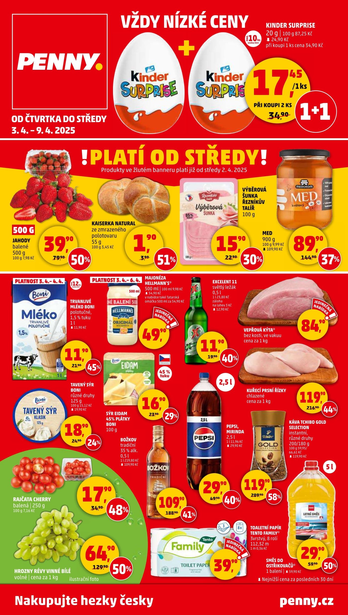 Akční leták týdne PENNY, platný od 3. 4. do 9. 4.