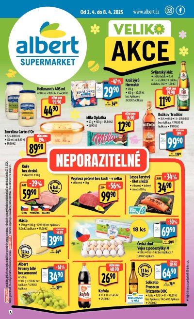 Speciality z akčního letáku týdne Albert od 2. 4.
