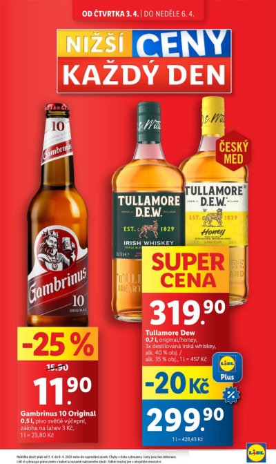 Speciality z akčního letáku týdne Lidl od 3. 4.