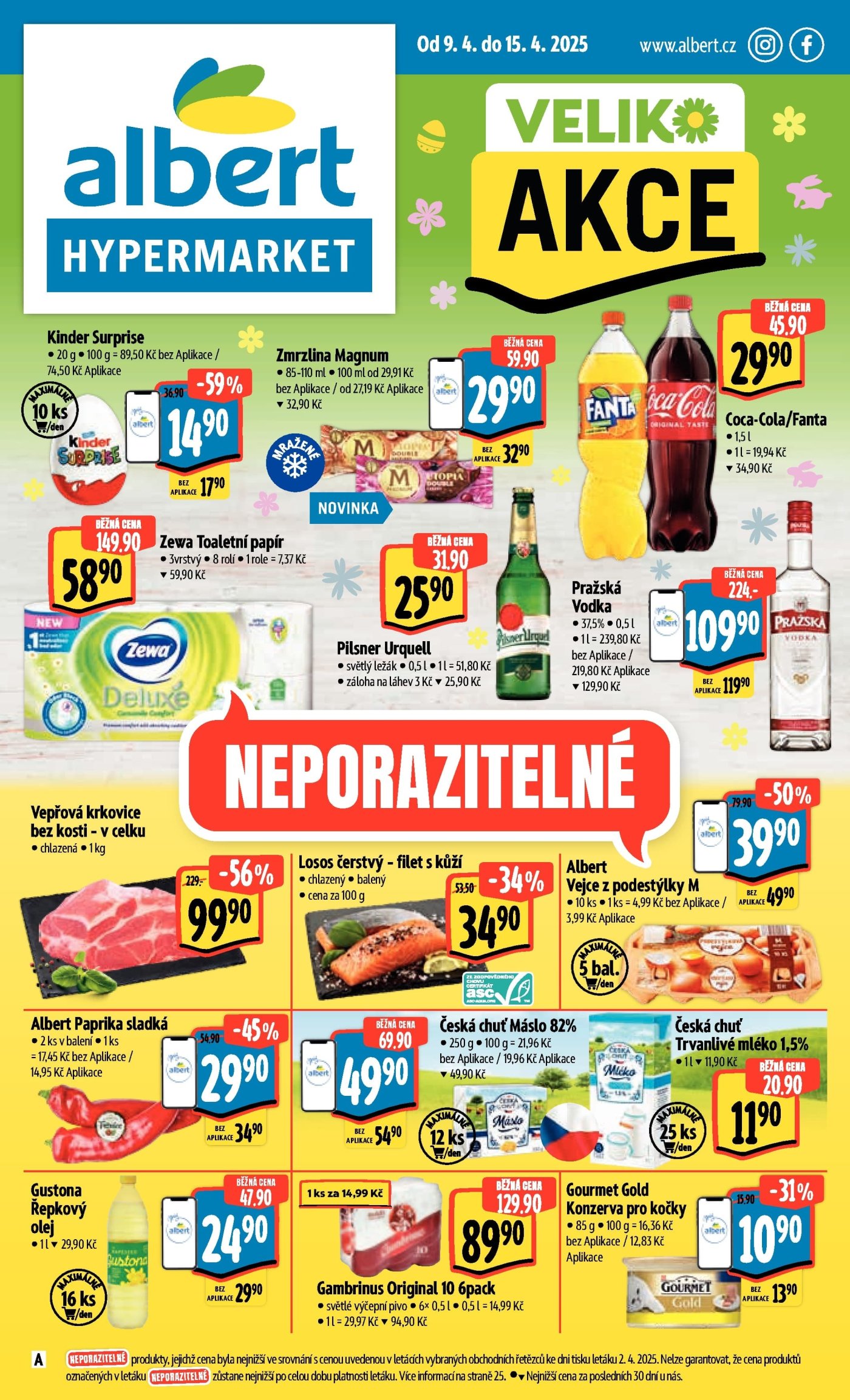 Akční leták týdne Albert platný od 9. 4. do 15. 4.