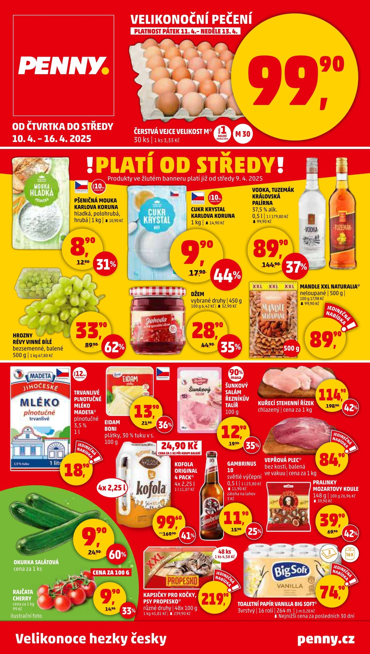 Akční leták týdne PENNY platný od 10. 4. do 16. 4.