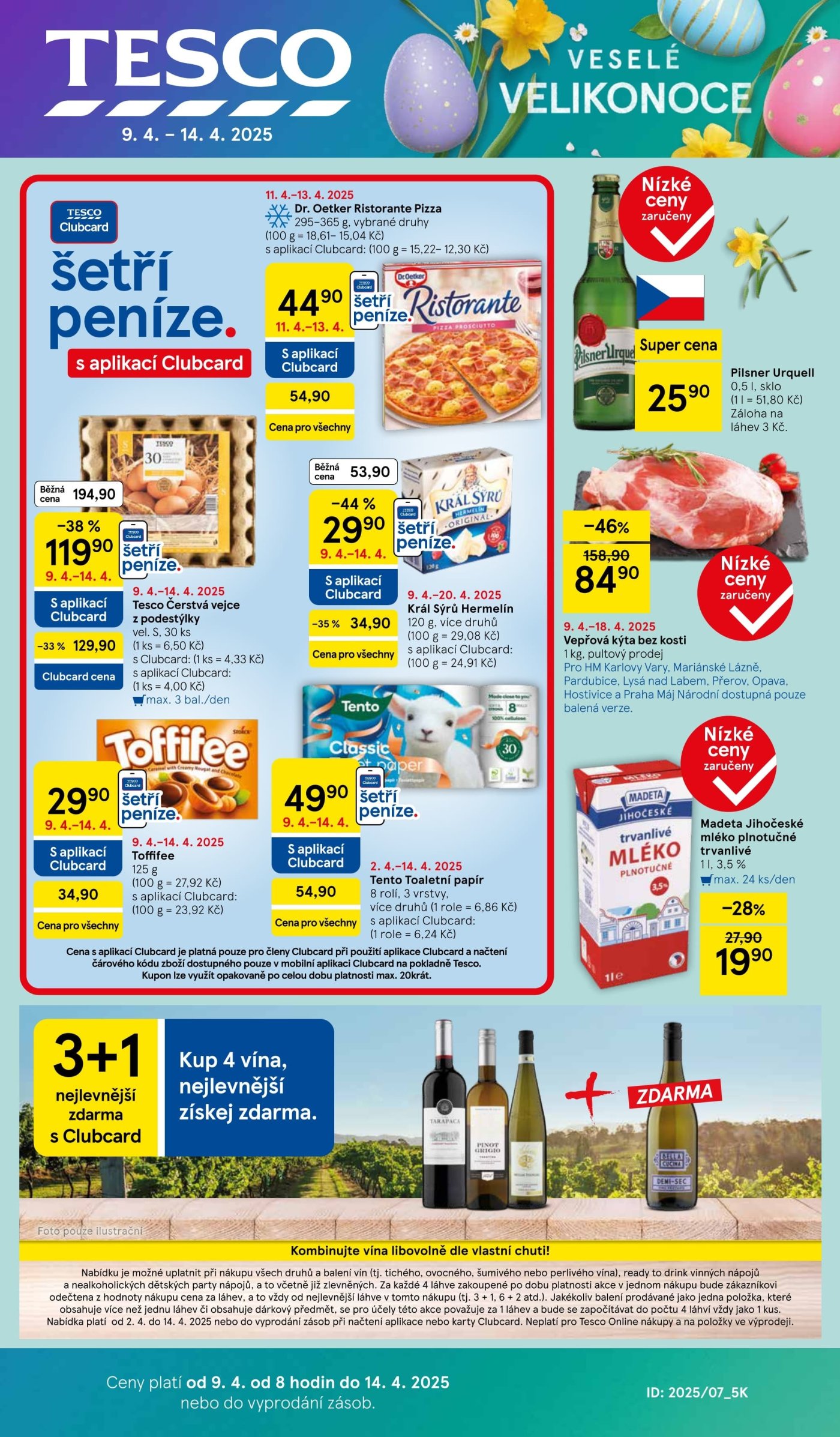 Akční leták týdne Tesco platný od 9. 4. do 14. 4.