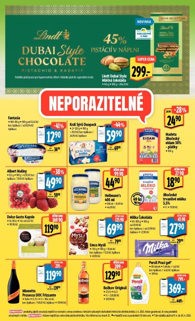 Speciality z akčního letáku týdne Albert od 9. 4.