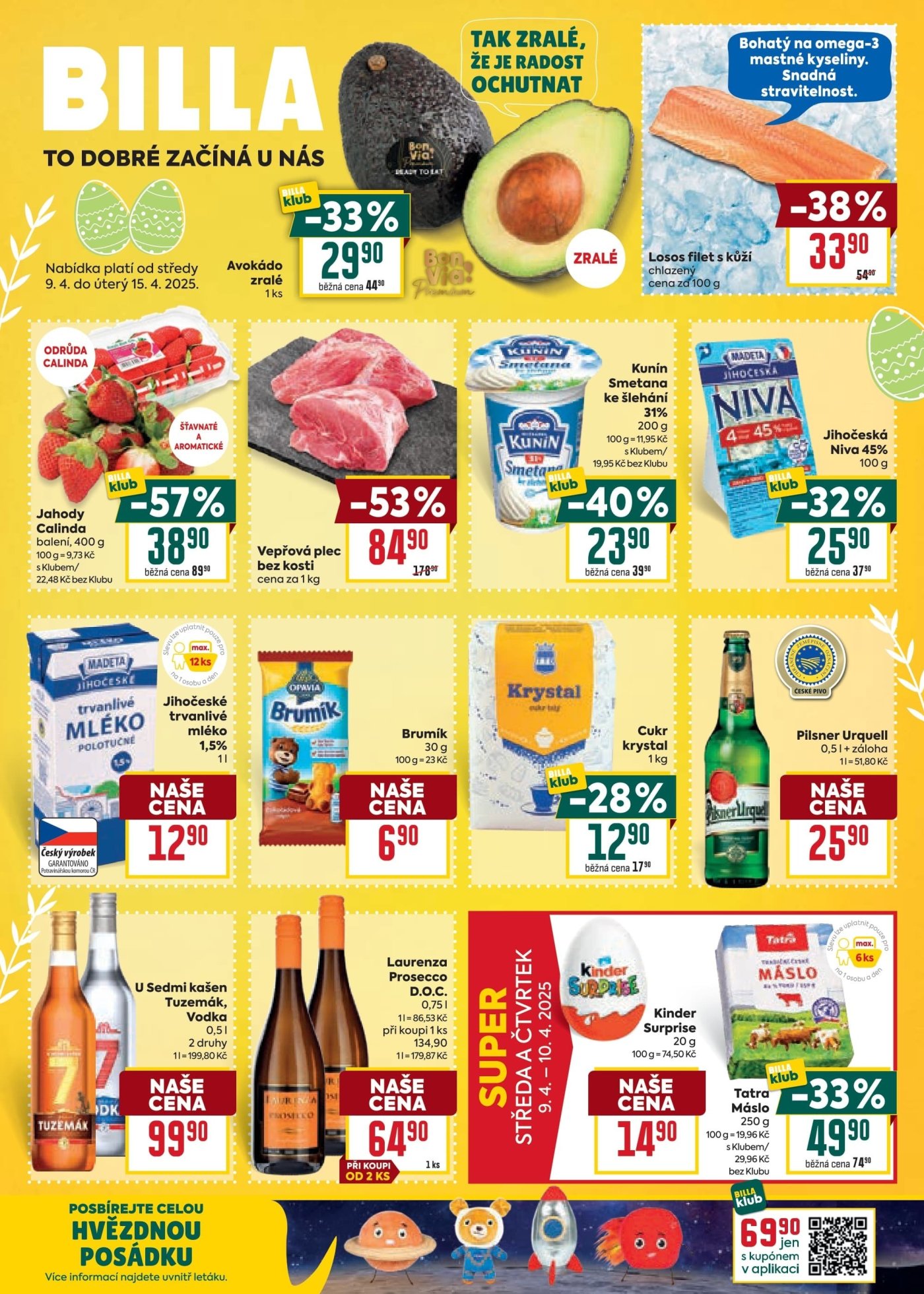 Speciality z akčního letáku týdne BILLA od 9. 4.