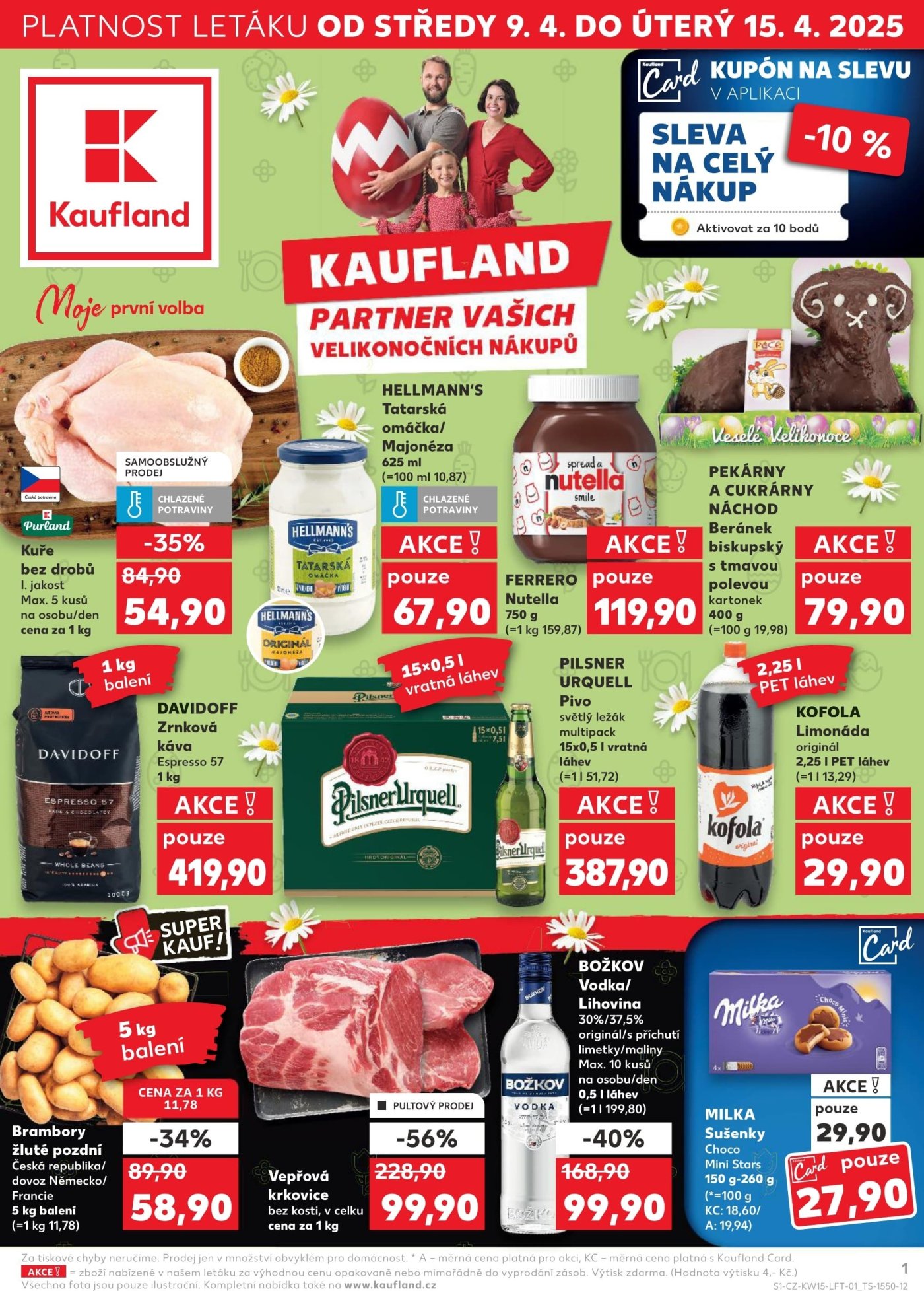 Speciality z akčního letáku týdne Kaufland od 9. 4.