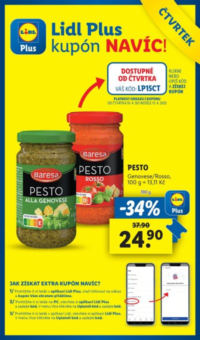 Speciality z akčního letáku týdne Lidl od 10. 4.