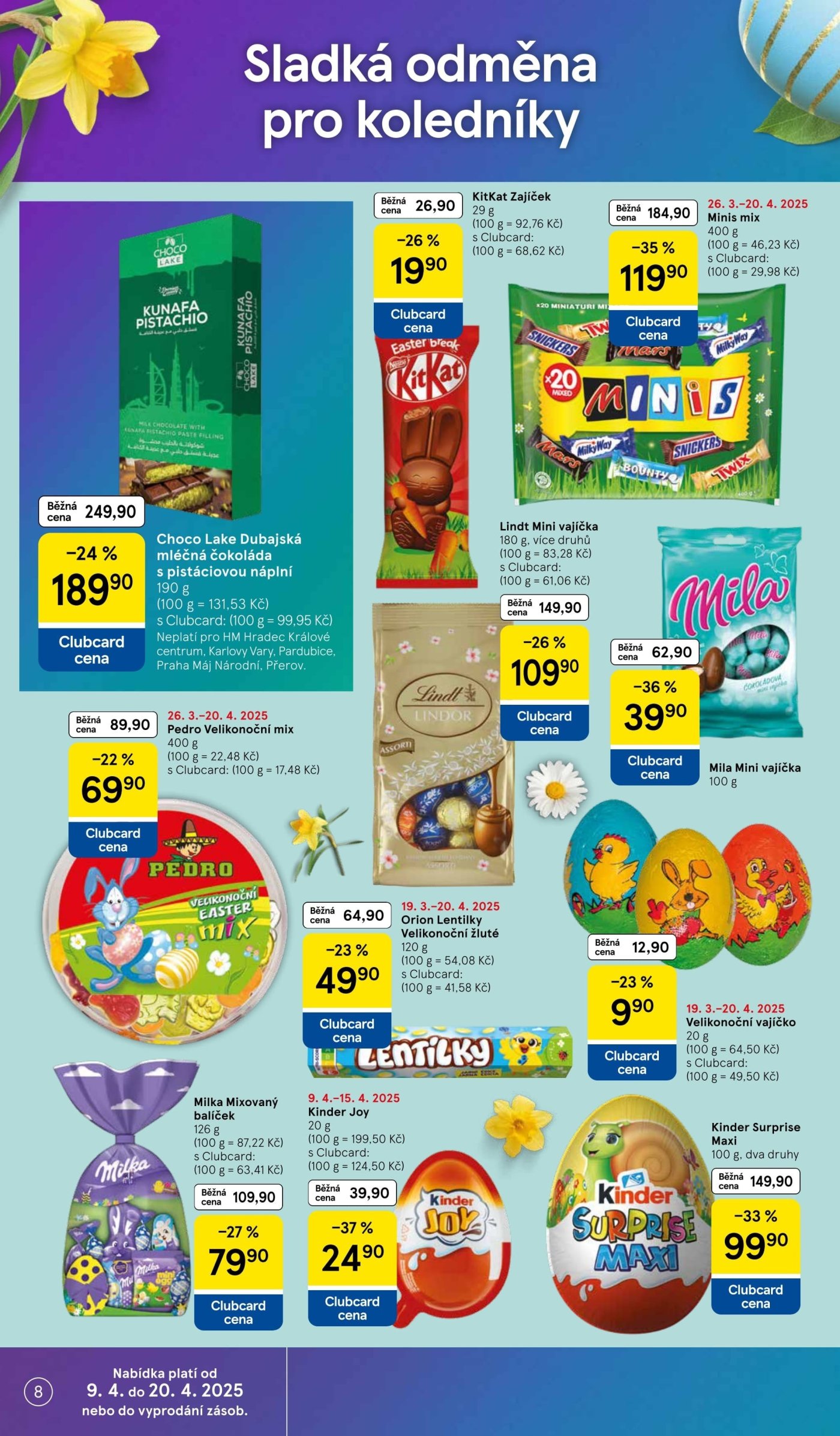 Speciality z akčního letáku týdne Tesco od 9. 4.