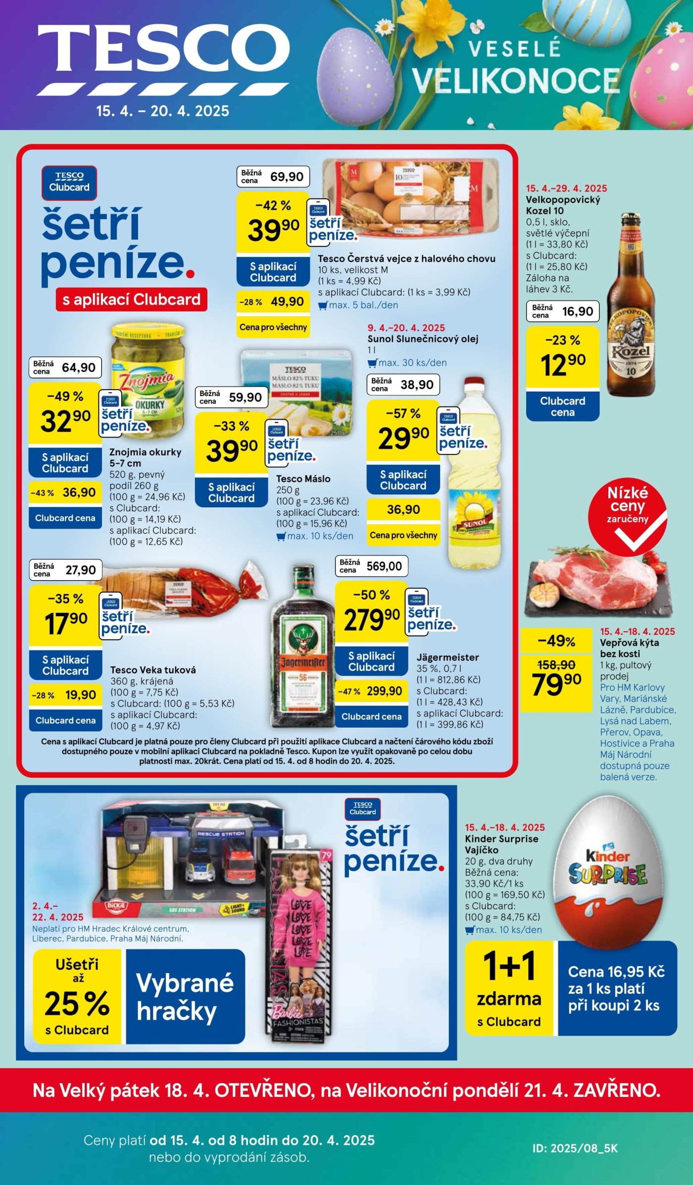 Akční leták týdne Tesco od 15. 4.