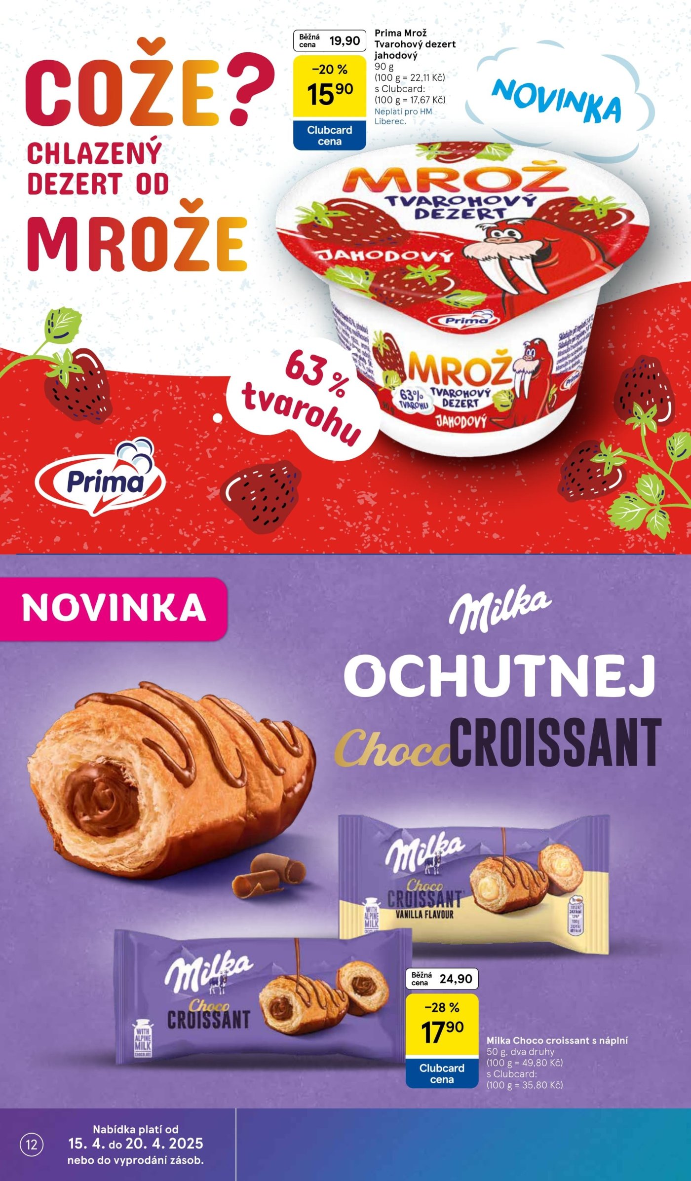 Speciality z akčního letáku týdne Tesco od 15. 4.