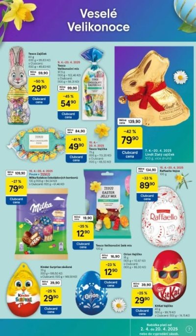 Speciality z akčního letáku týdne Tesco od 15. 4.