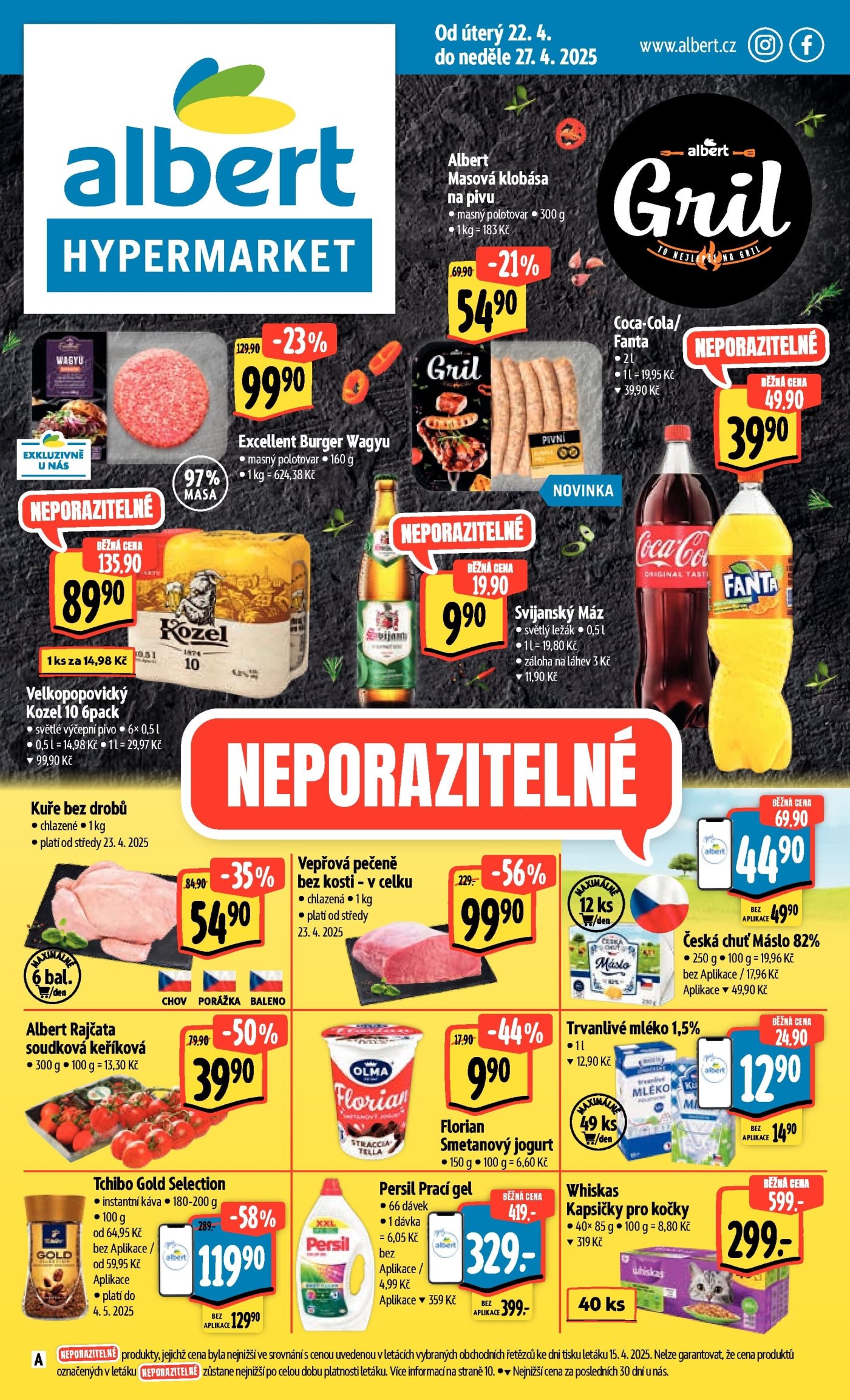 Speciality z akčního letáku týdne Albert od 22. 4.