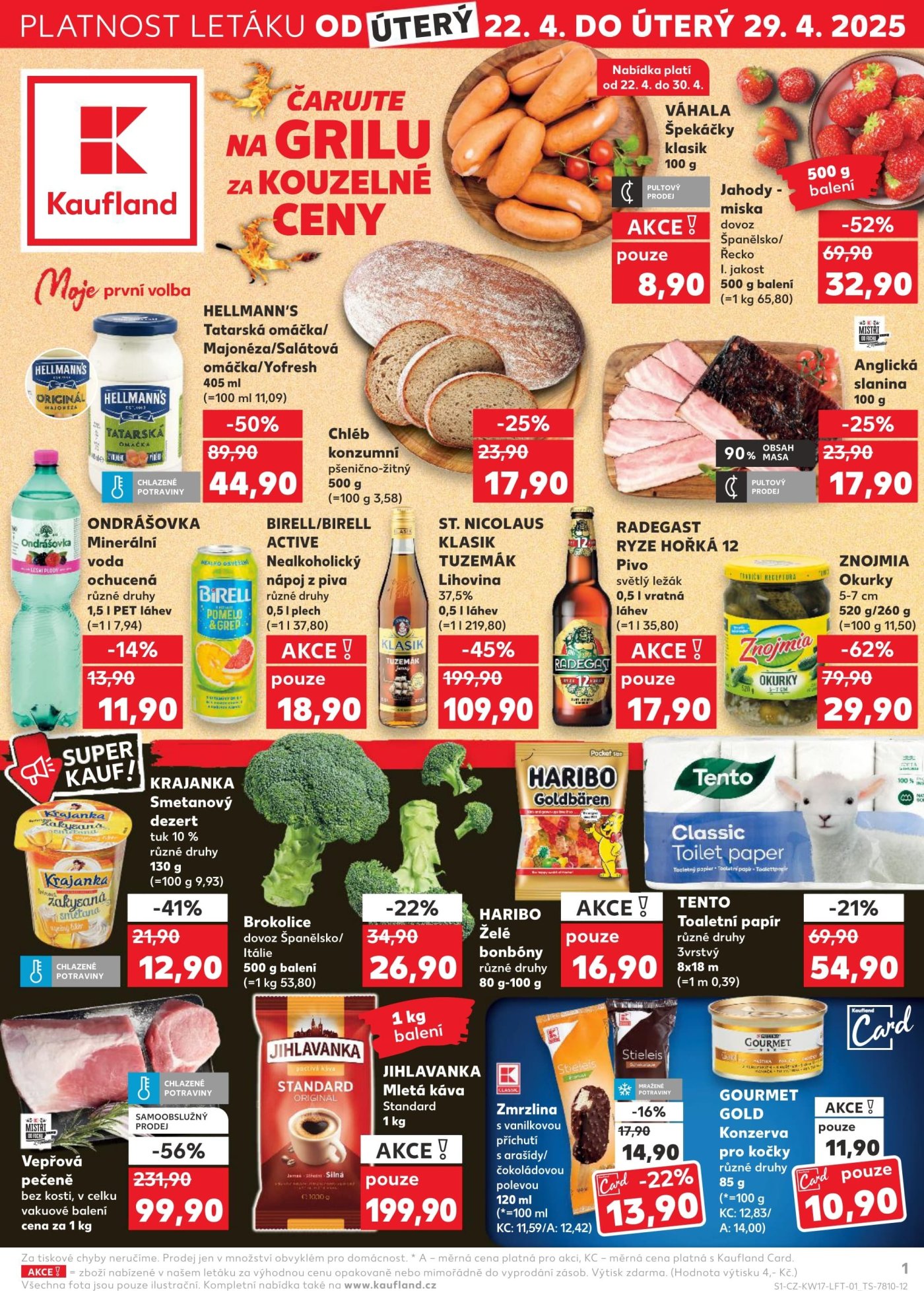 Akční leták týdne Kaufland od 22. 4.