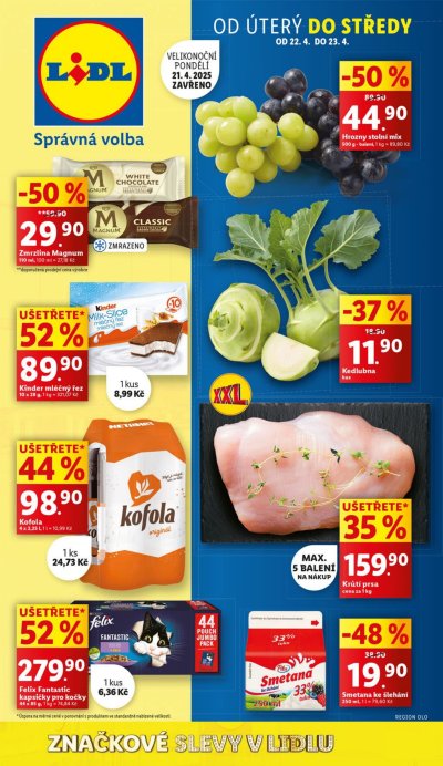 Akční leták týdne Lidl od 24. 4.