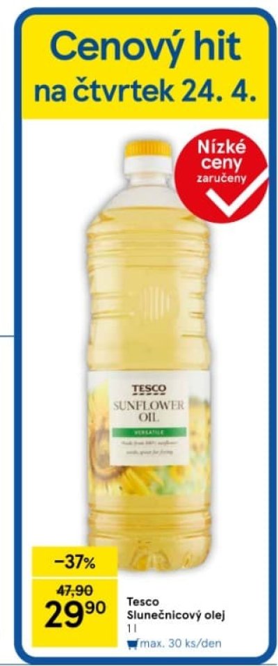 Akční leták týdne Tesco od 22. 4.