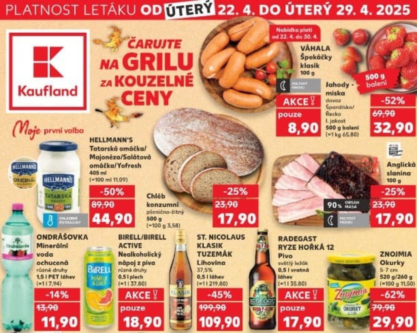 Speciality z akčního letáku týdne Kaufland od 22. 4.