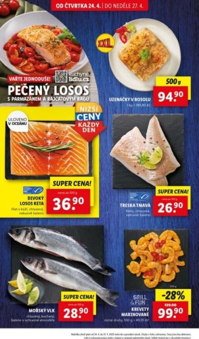 Speciality z akčního letáku týdne Lidl od 24. 4.