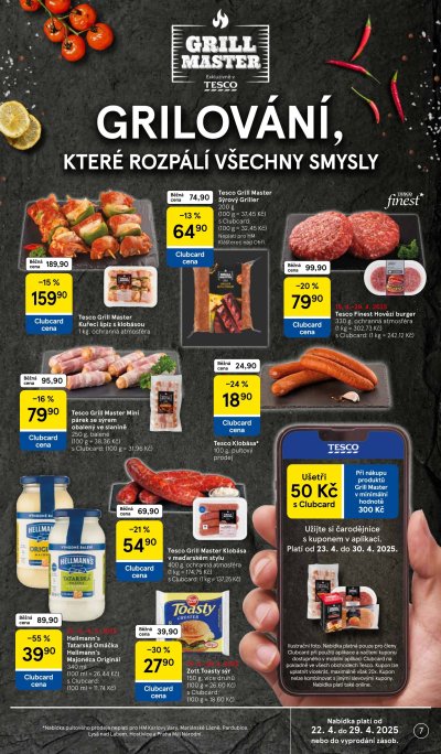 Speciality z akčního letáku týdne Tesco od 22. 4.