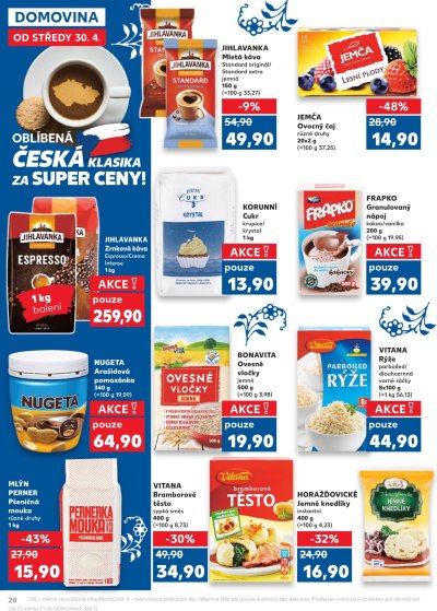 Speciality z akčních letáků týdne Kaufland od 30. 4.