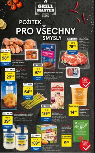 Speciality z akčních letáků týdne Tesco od 30. 4.