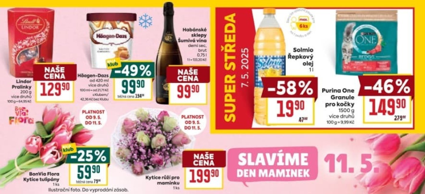 Speciality z akčního letáku týdne BILLA platného od 5. 5.