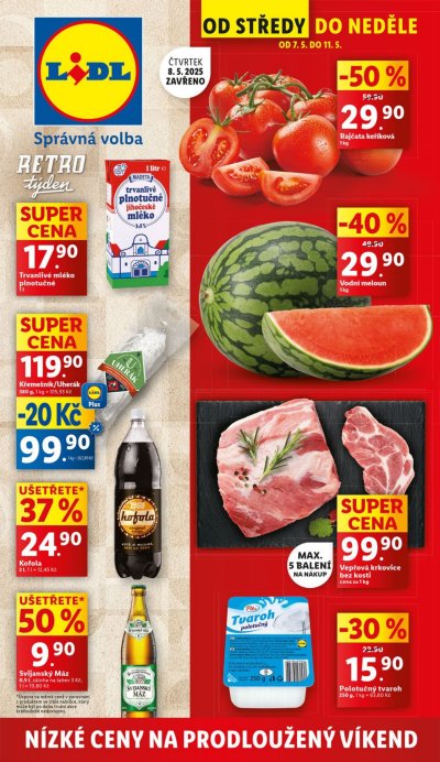 Akční leták týdne Lidl platný od 7. 5.