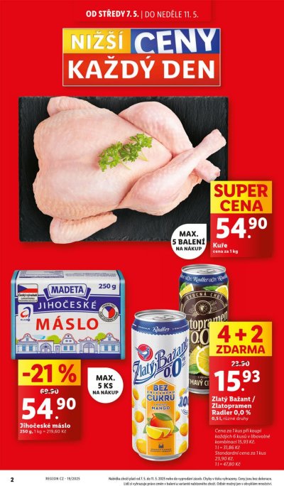 Akční leták týdne Lidl platný od 7. 5.