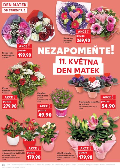 Speciality z akčního letáku týdne Kaufland platného od 7. 5.