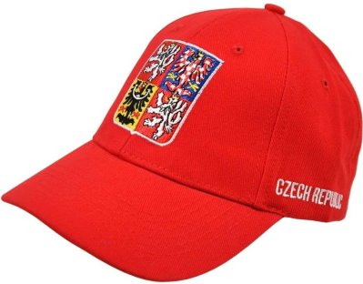 Základní červená kšiltovka ČR