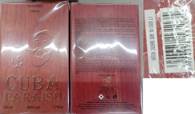 CUBA PARAÍSO, HOMME collection, EAU DE TOILETTE