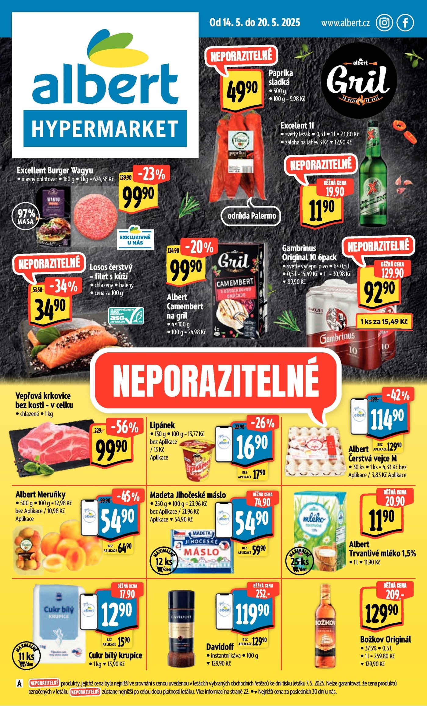 Speciality z akčního letáku týdne Albert od 14. 5.