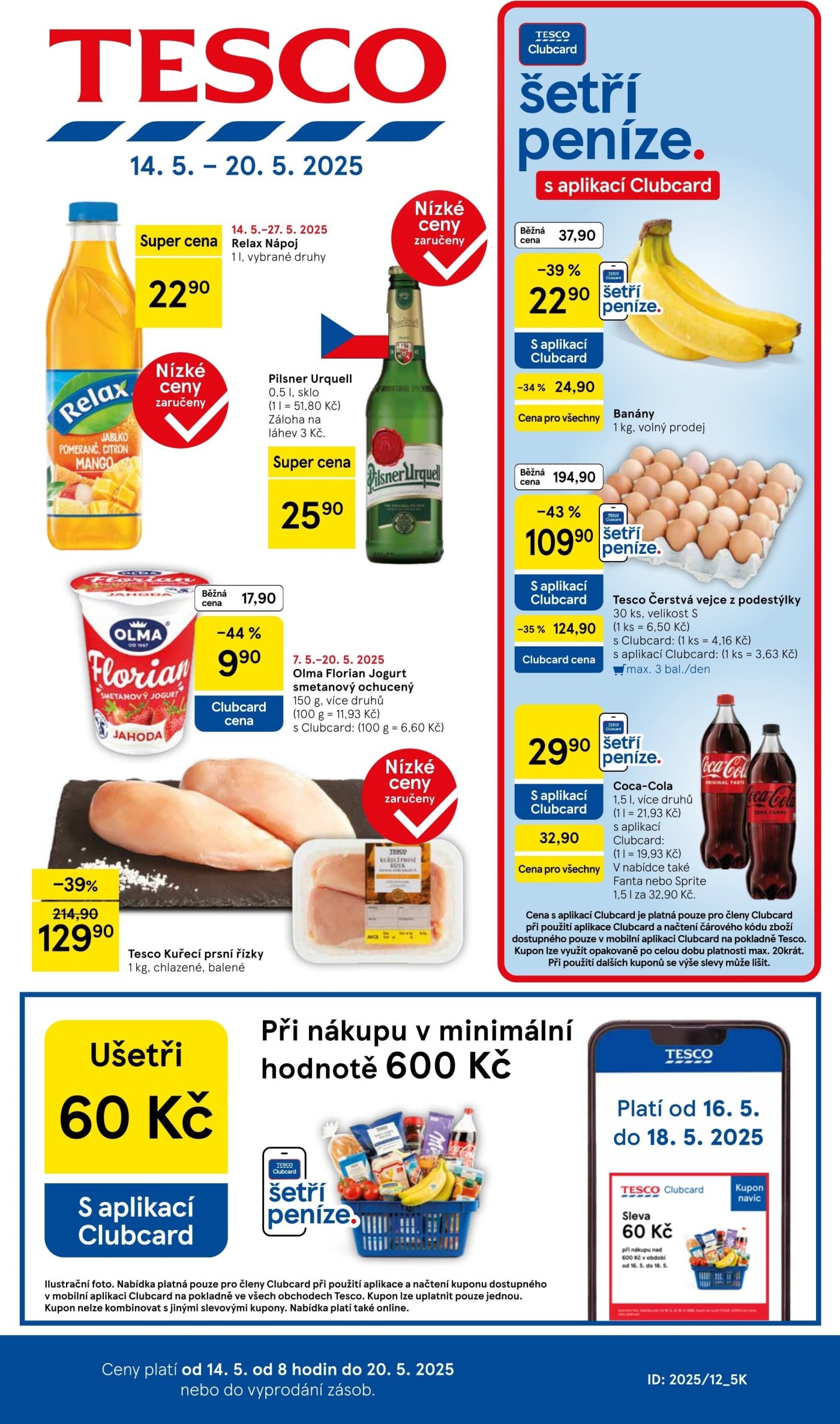 Akční leták týdne Tesco platný od 14. 5.