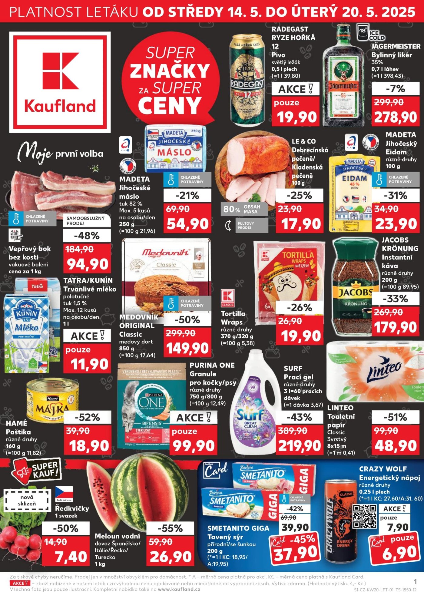 Speciality z akčního letáku týdne Kaufland od 14. 5.