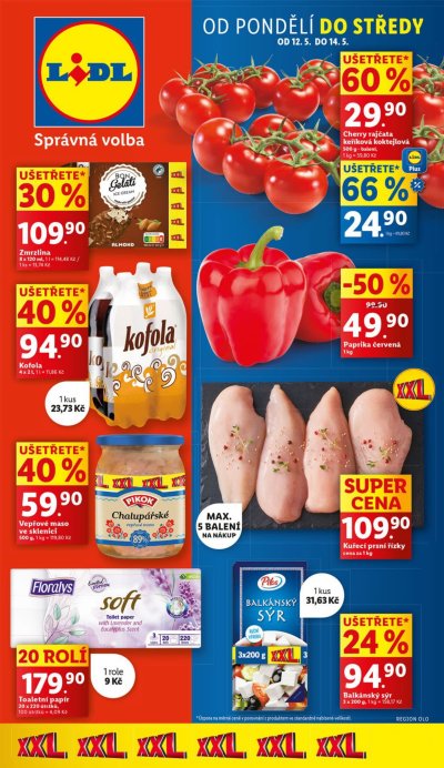 Akční leták týdne Lidl platný od 12. 5.
