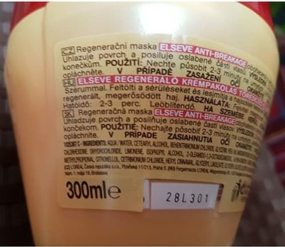 Krabička s produktem Elseve