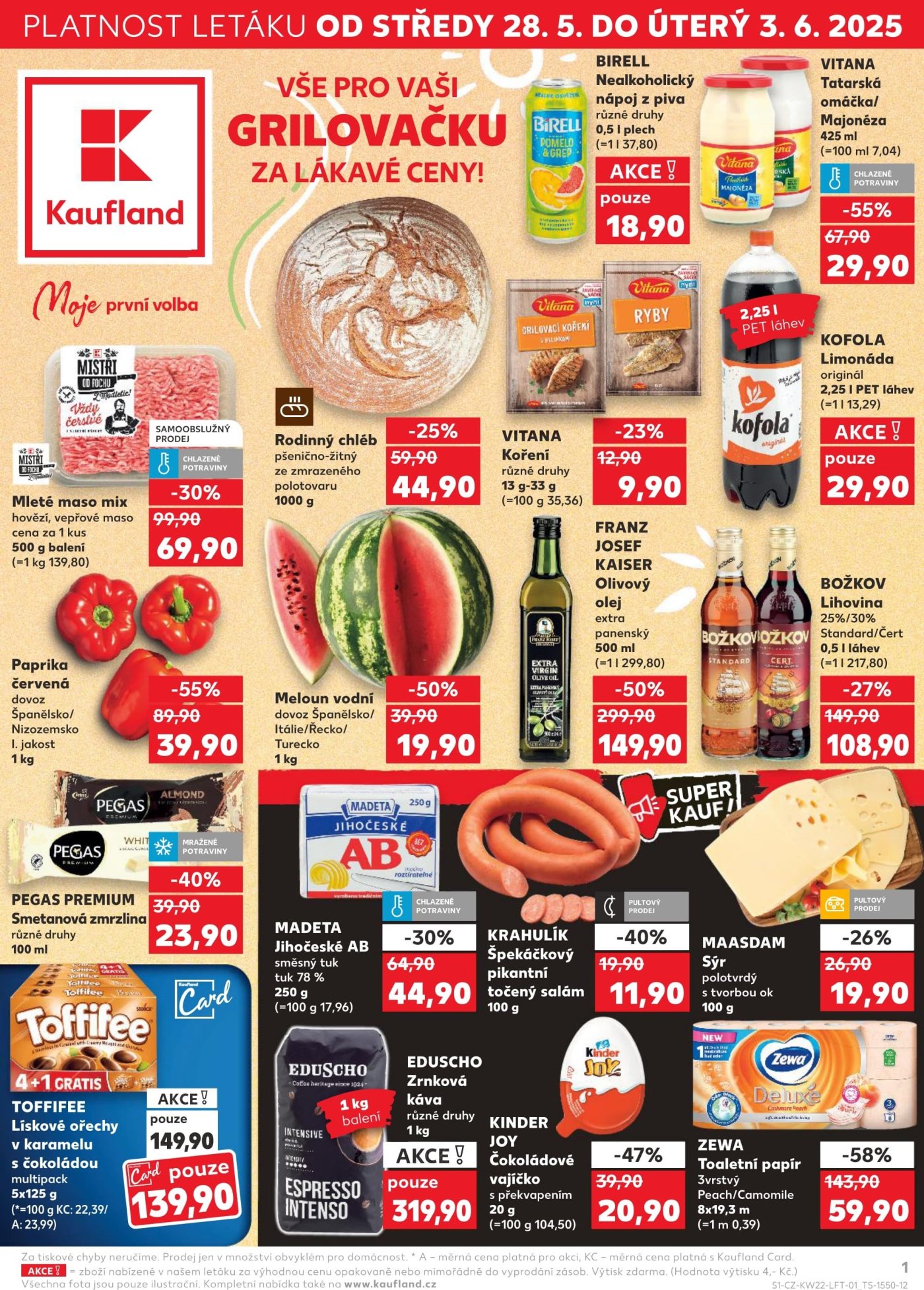 Akční leták Kaufland od 28. 5.