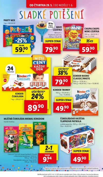 Speciality z akčního letáku týdne Lidl od 29. 5.