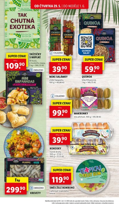 Speciality z akčního letáku týdne Lidl od 29. 5.