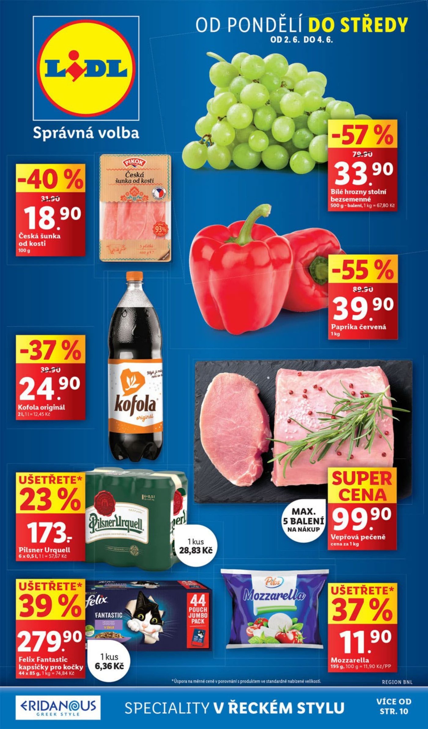 Akční leták týdne Lidl od 2. 6.