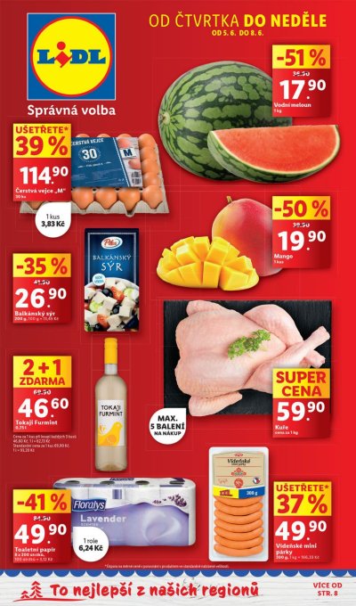 Akční leták týdne Lidl od 5. 6.