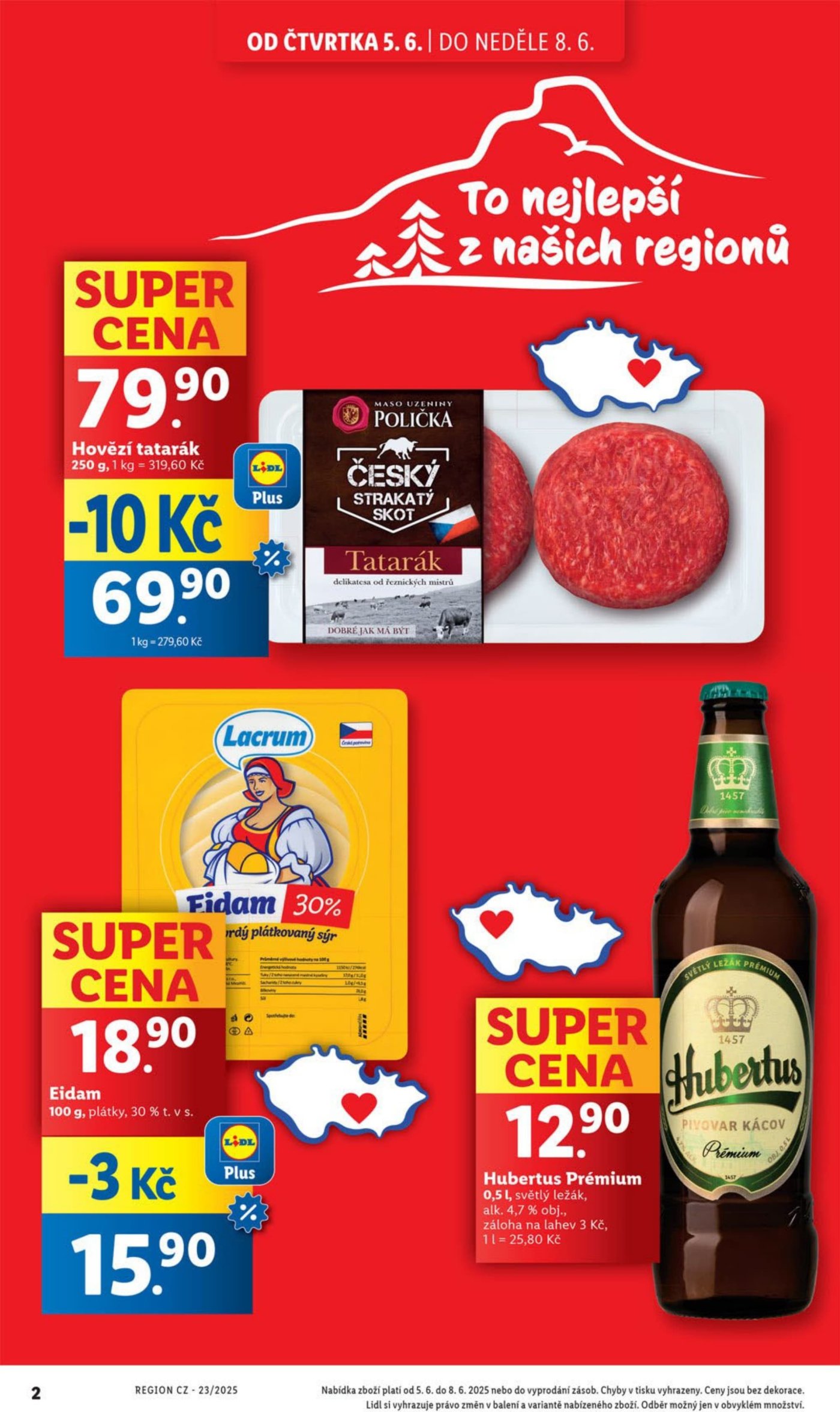Speciality z akčního letáku Lidl od 5. 6.