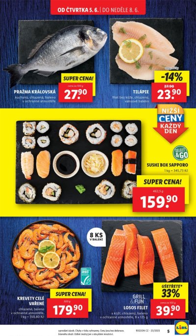 Speciality z akčního letáku Lidl od 5. 6.