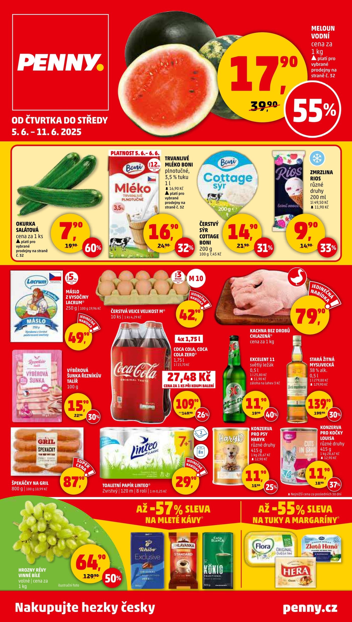 Akční leták týdne PENNY od 5. 6.