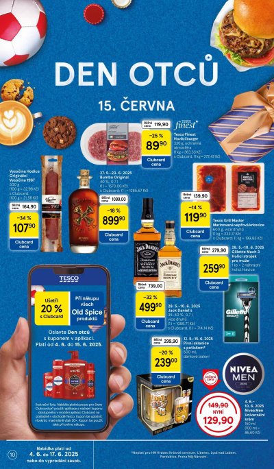 Speciality z akčního letáku Tesco od 4. 6.