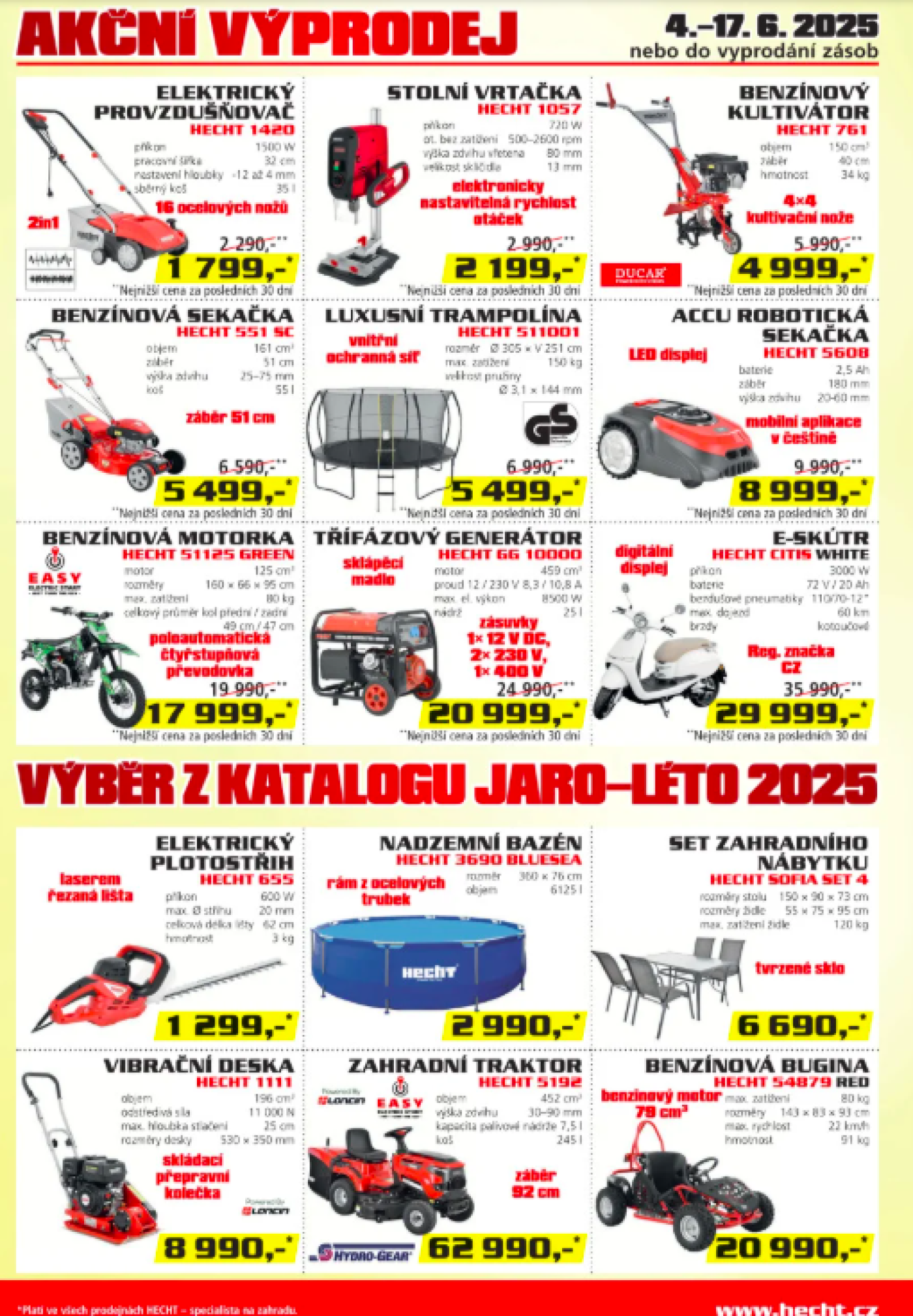 Akční leták Hecht