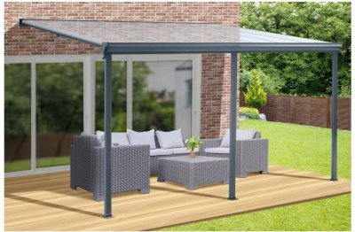 Šedá pergola