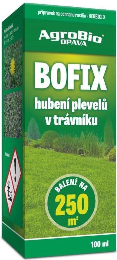 Přípravek na hubení plevelů v trávníku