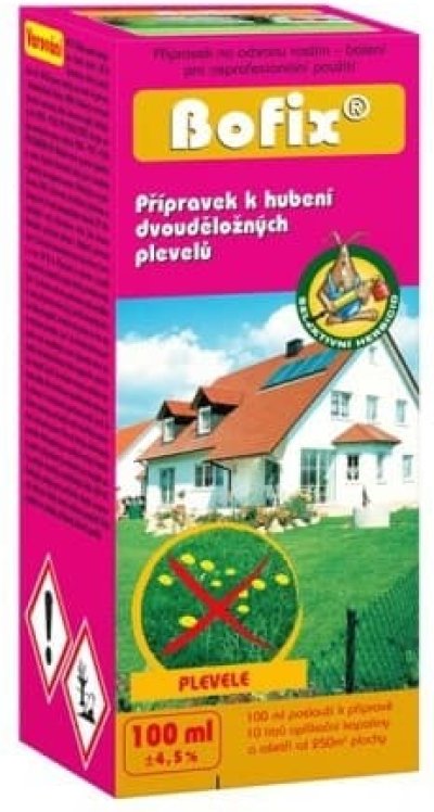 Přípravek na hubení plevelů v trávníku