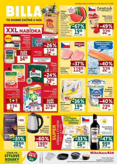 Speciality z akčního letáku týdne BILLA od 11. 6.