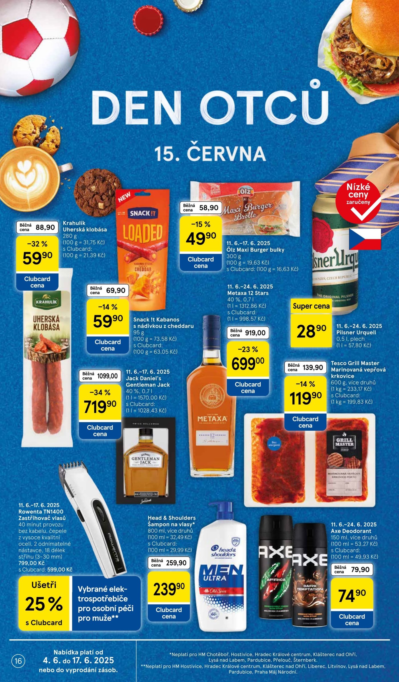 Speciality z akčního letáku týdne Tesco od 11. 6.